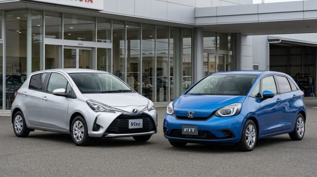 Toyota Vitz vs Honda Fit: Which Is Better for Kenyan Roads? Vitz VS Fit Iko Gari e1789139936726